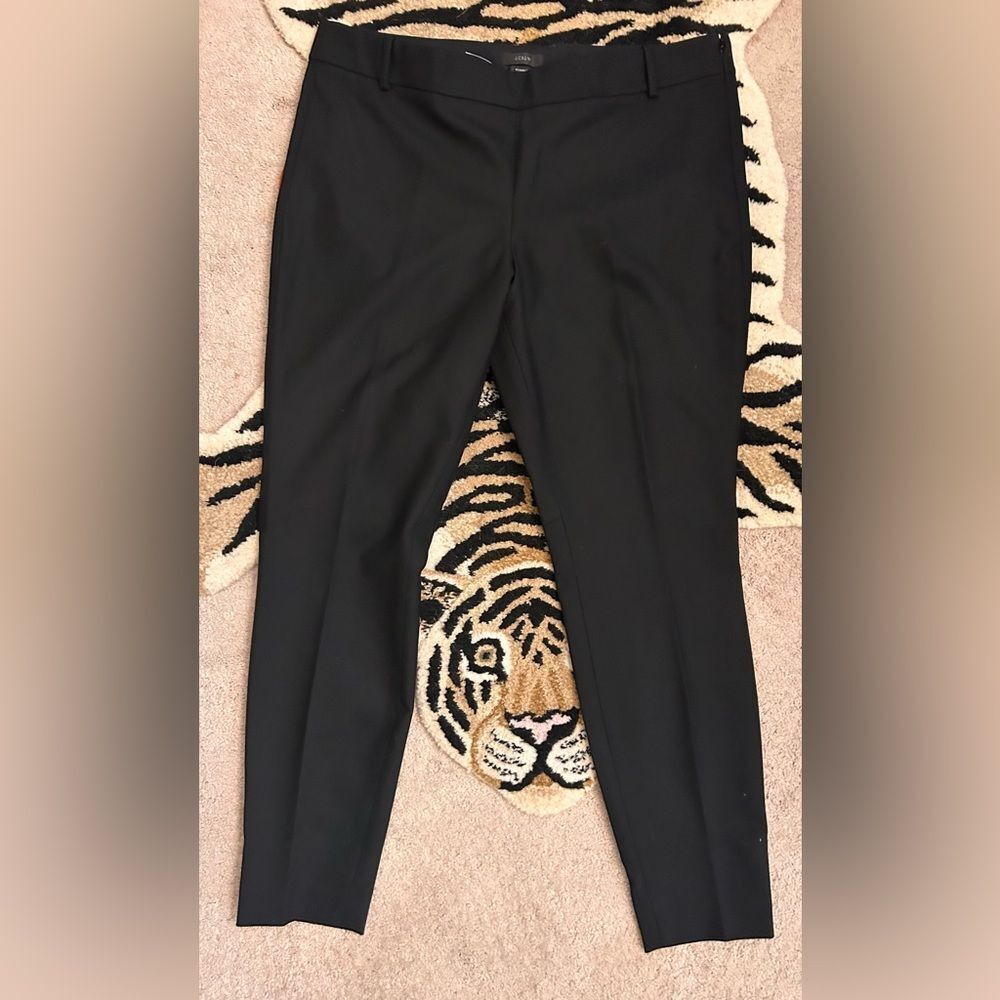 J Crew Woman Minnie Skinny Trouser Pant Black Size 14 NWOT